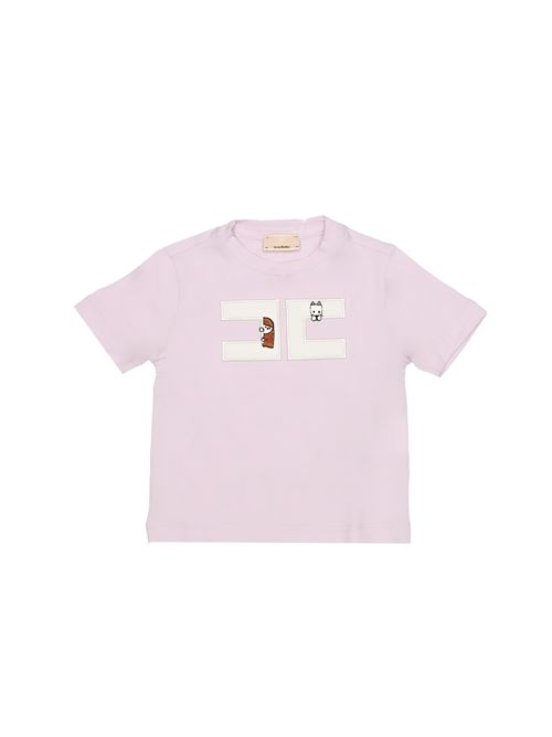 T-shirt, bambina, logata. ELISABETTA FRANCHI | EGTS090 0 JE006C035